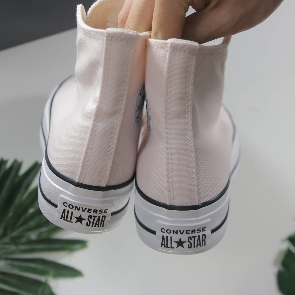 Converse Platform Chunky Light Pink White Women's Sneakers A05135f - Picture 3 of 6